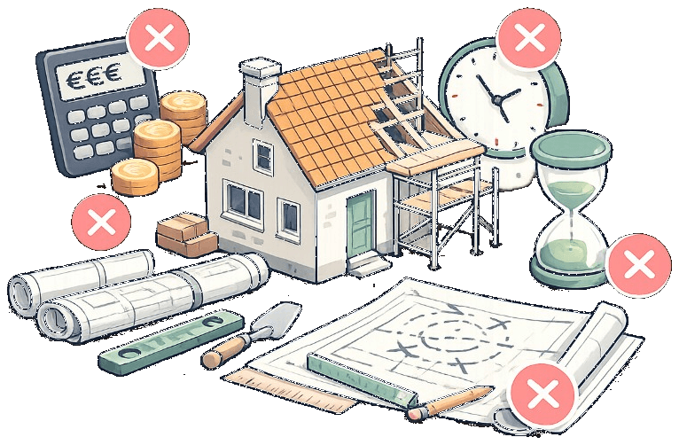 Obstacles d'une rénovation : coût, délais, plans complexes
